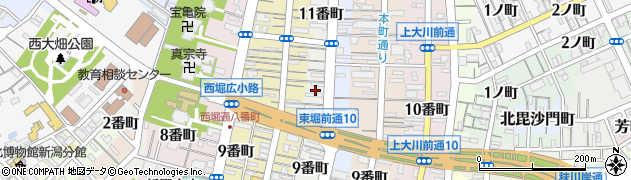 新潟県新潟市中央区東堀通１０番町周辺の地図