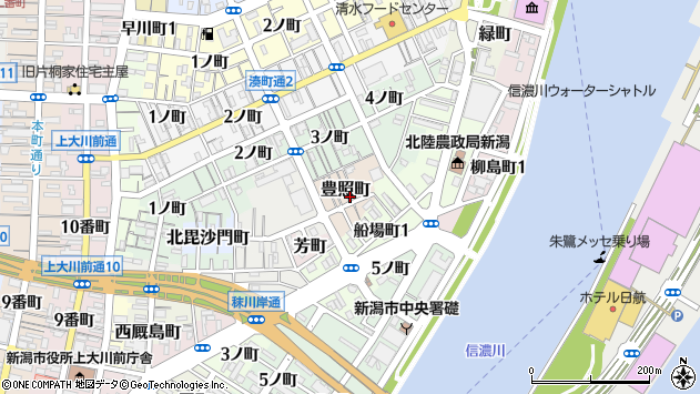 〒951-8033 新潟県新潟市中央区豊照町の地図