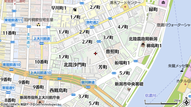 〒951-8032 新潟県新潟市中央区見方町の地図