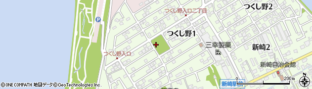 新潟県新潟市北区つくし野周辺の地図