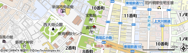 新潟県新潟市中央区西堀通（９番町）周辺の地図
