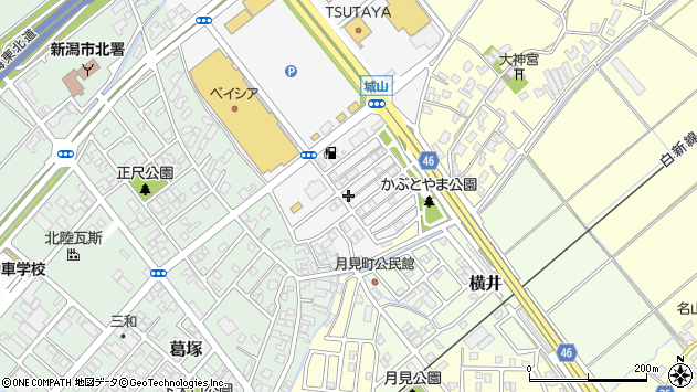 〒950-3317 新潟県新潟市北区かぶとやまの地図