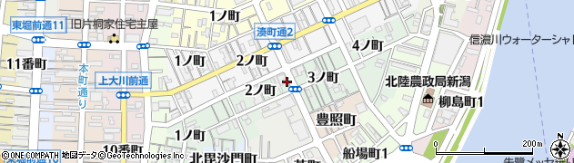 新潟県新潟市中央区東湊町通周辺の地図