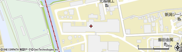 北越コーポレーション新潟工場周辺の地図