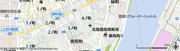 新潟県新潟市中央区東湊町通４ノ町周辺の地図