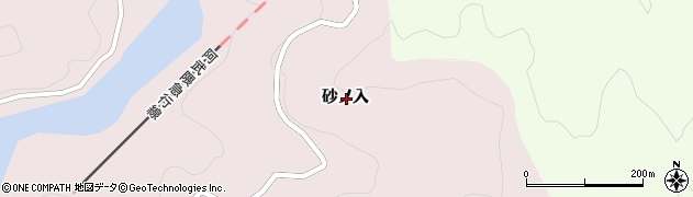 宮城県伊具郡丸森町砂ノ入周辺の地図