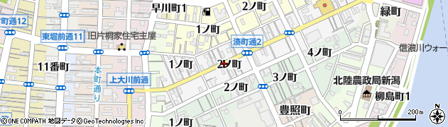新潟県新潟市中央区湊町通（２ノ町）周辺の地図