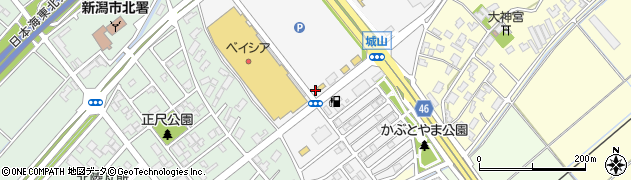 松屋 新潟豊栄店周辺の地図