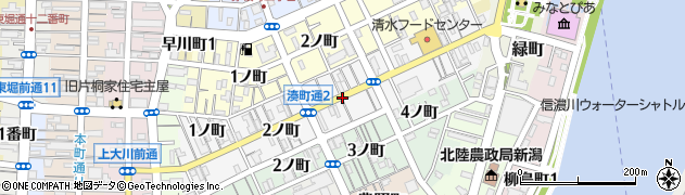 新潟県新潟市中央区湊町通３ノ町周辺の地図