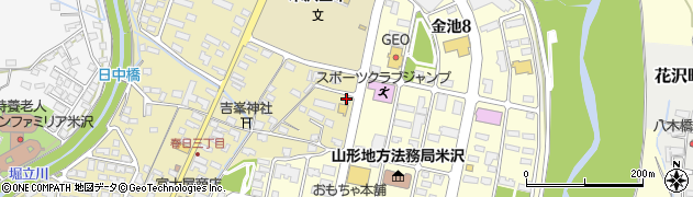 赤湯ラーメン龍上海米沢店周辺の地図