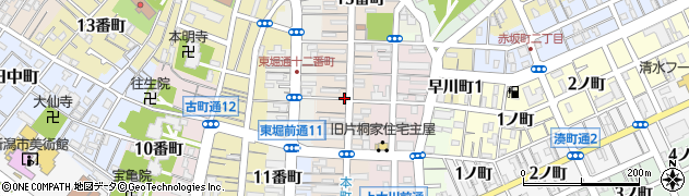 新潟県新潟市中央区本町通１２番町周辺の地図