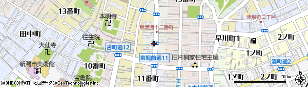 新潟県新潟市中央区東堀通１２番町周辺の地図