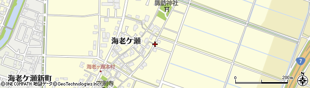 新潟県新潟市東区海老ケ瀬周辺の地図