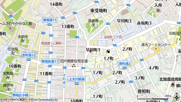 〒951-8024 新潟県新潟市中央区早川町の地図