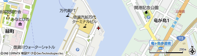 佐渡汽船株式会社　貨物係周辺の地図
