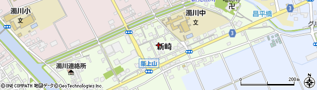 新潟県新潟市北区新崎周辺の地図