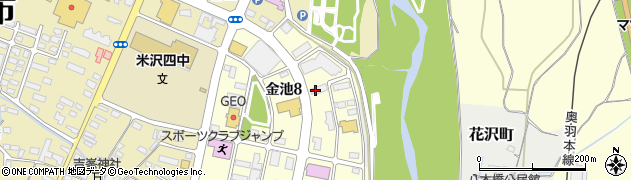 株式会社メコム米沢支店周辺の地図