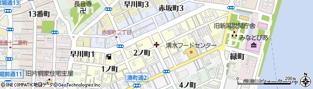 新潟県新潟市中央区西湊町通周辺の地図