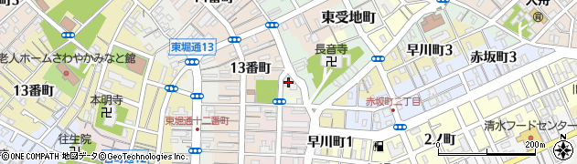 新潟県新潟市中央区曙町周辺の地図