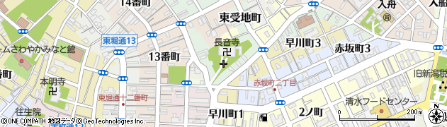 新潟県新潟市中央区夕栄町周辺の地図