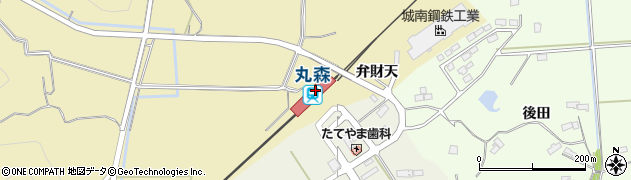 丸森駅周辺の地図