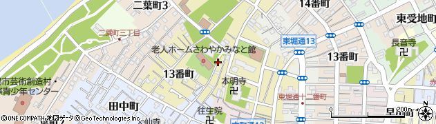 新潟県新潟市中央区古町通（１３番町）周辺の地図