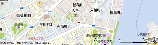 新潟県新潟市中央区稲荷町3453周辺の地図