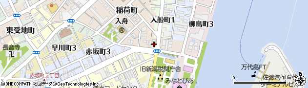 新潟県新潟市中央区稲荷町3446周辺の地図