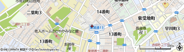 新潟県新潟市中央区東堀通１３番町周辺の地図