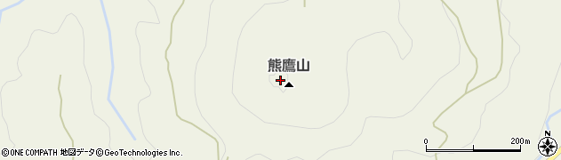 熊鷹山周辺の地図