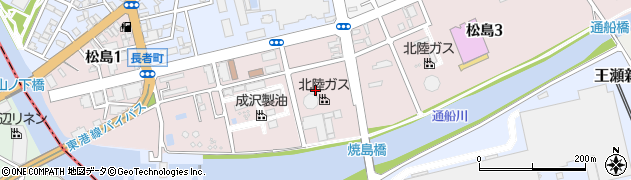 新潟県新潟市東区松島周辺の地図