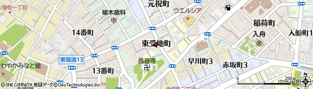 新潟県新潟市中央区東受地町周辺の地図