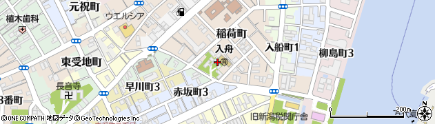 新潟県新潟市中央区稲荷町3476周辺の地図