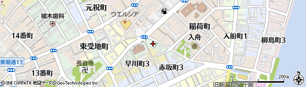 新潟県新潟市中央区田町周辺の地図