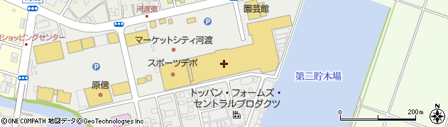 コメリパワー河渡店プロカウンター周辺の地図