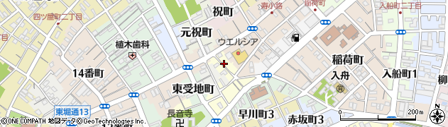 新潟県新潟市中央区寺山町周辺の地図