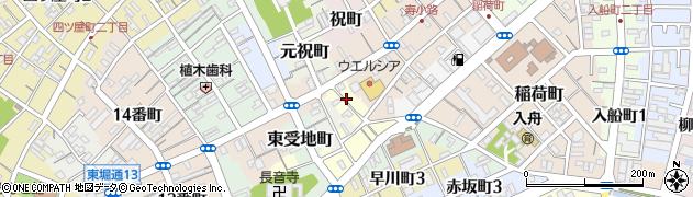 新潟県新潟市中央区寺山町周辺の地図