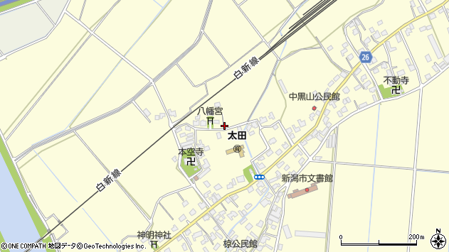 〒950-3313 新潟県新潟市北区太田の地図