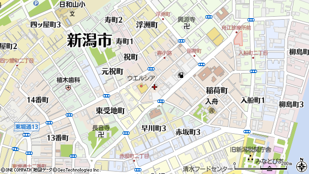 〒951-8084 新潟県新潟市中央区元下島町の地図