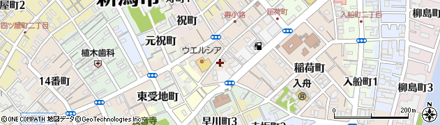新潟県新潟市中央区元下島町周辺の地図