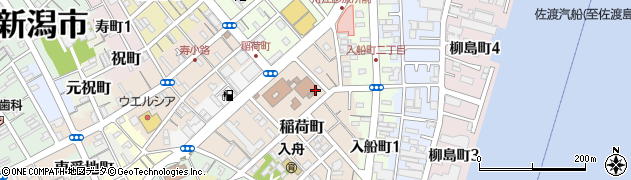 新潟県新潟市中央区稲荷町3513周辺の地図