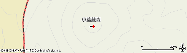 小藤蔵森周辺の地図
