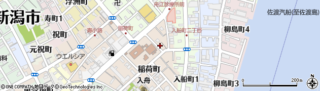 新潟県新潟市中央区稲荷町3510周辺の地図