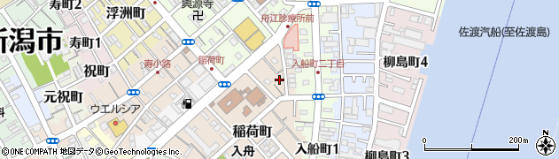 新潟県新潟市中央区稲荷町3508周辺の地図