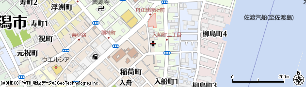 新潟県新潟市中央区稲荷町3585周辺の地図