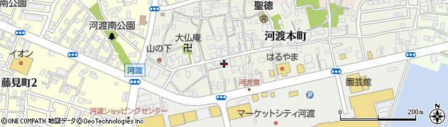 新潟県新潟市東区河渡本町周辺の地図