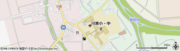 新発田市学校施設川東共同調理場周辺の地図