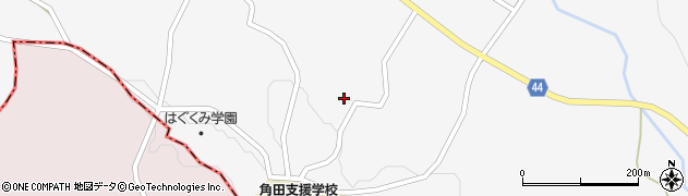 宮城県角田市島田御蔵林周辺の地図