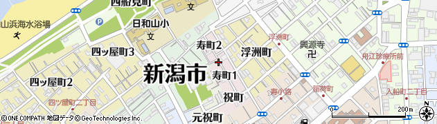 新潟県新潟市中央区寿町周辺の地図
