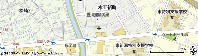 新潟県新潟市東区木工新町周辺の地図